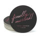 Expressive Script Finally Married Round Coasters Image 2 of 2
